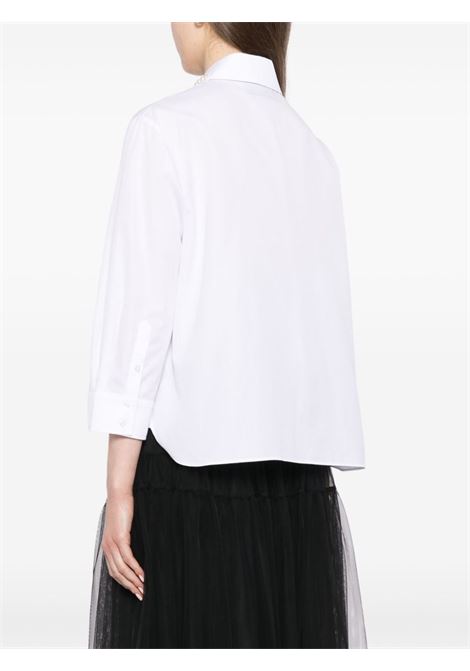 Camicia con perle in bianco Simone Rocha - donna SIMONE ROCHA | 5301B1025WHTPRL